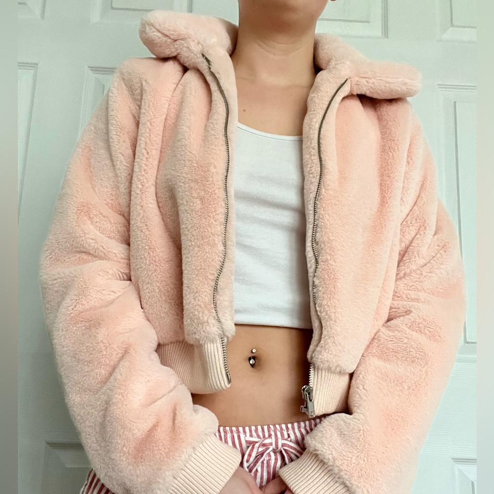 Pink Fluffy Jacket - Picture 2 of 5